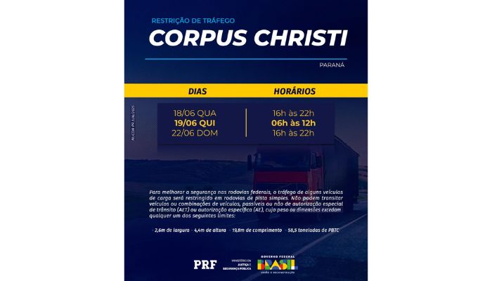 PRF inicia Operação Corpus Christi 2025 no Paraná